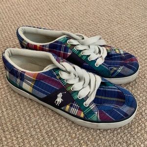 Ralph Lauren plaid sneakers